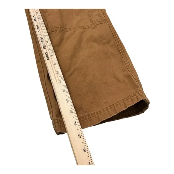 REI Men's Tan Canvas Double Knee Utility Work Pants Size 34x30 - Picture 7 of 13